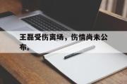 金年会app下载-王磊受伤离场，伤情尚未公布。